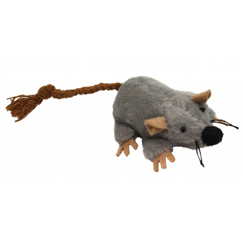 PET NOVA Plush Mouse pliušinė pelė katėms 7x5cm 3vnt
